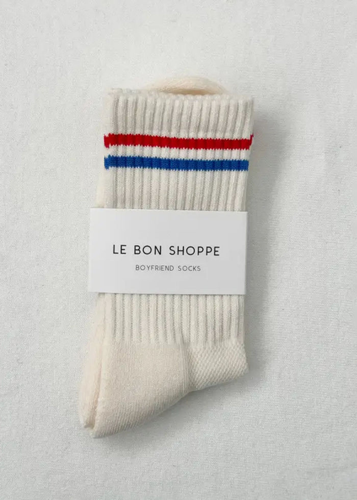 Boyfriend Socks - Milk