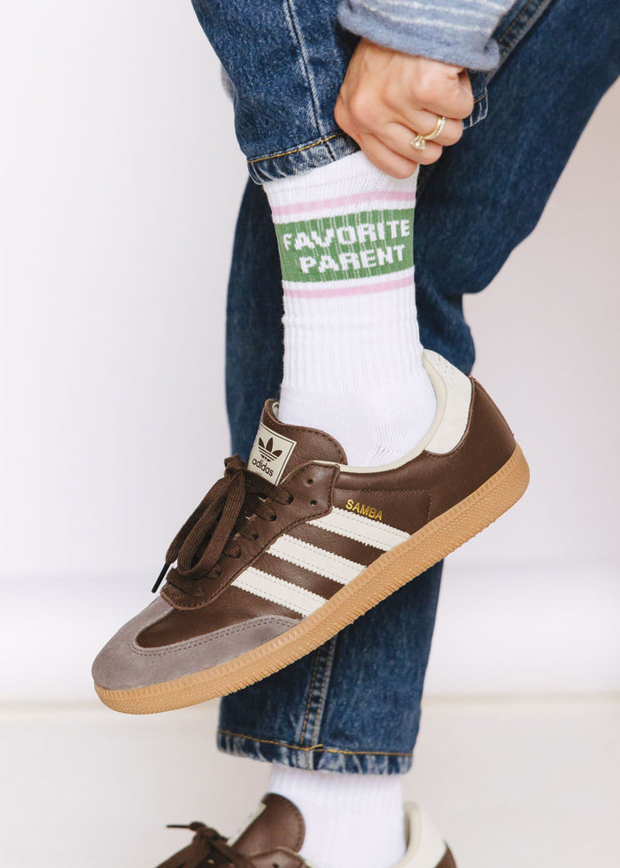 Favorite Parent Long Crew Sock