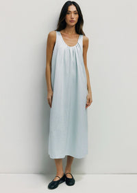 The Serenity Midi Dress - Blue