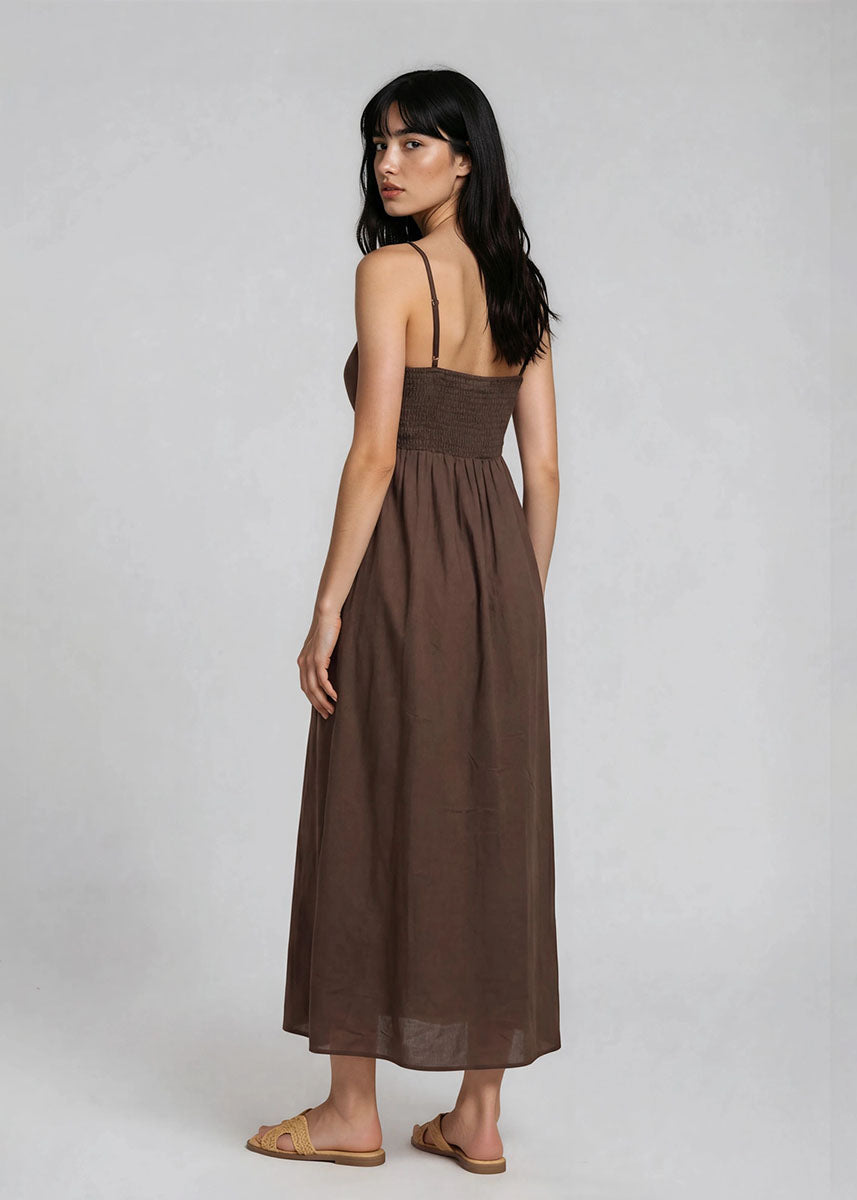 Primrose Dress - Dark Brown
