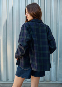 Robyn Plaid Jacket - Green Plaid
