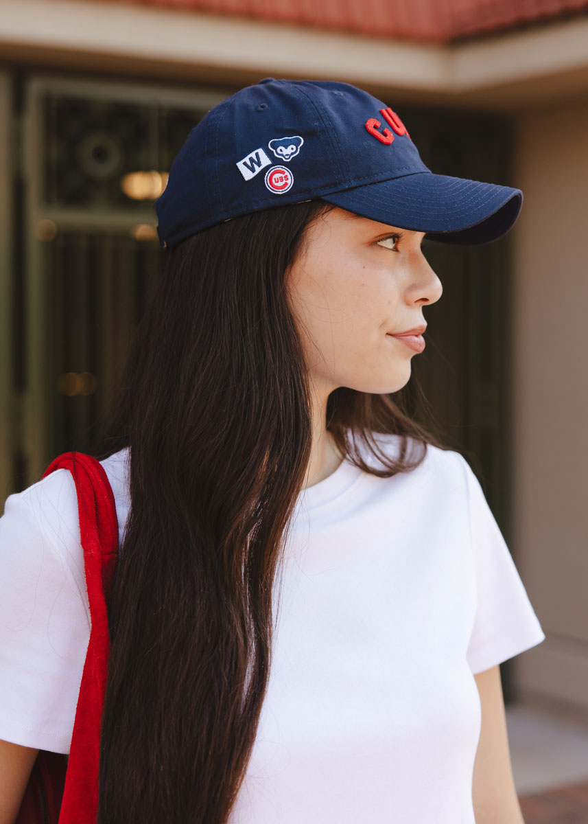 Cubs Felt Applique Dad Hat - Navy