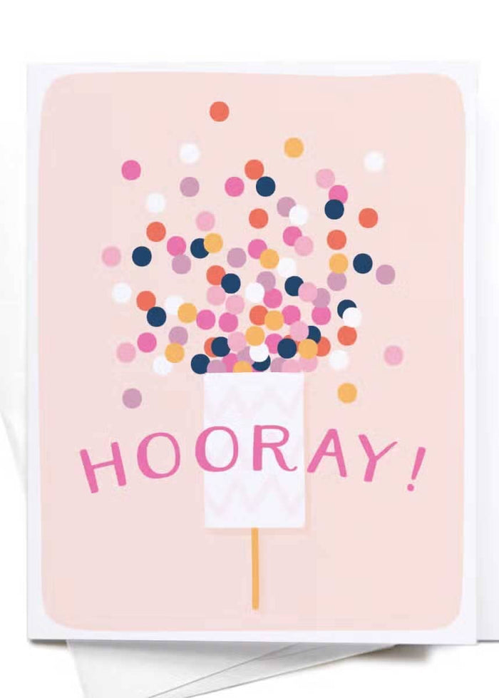 Hooray! Confetti Popper Card