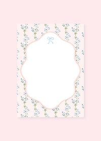 Watercolor Floral Bow Notepad