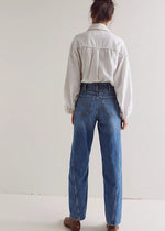 Aster Straight High-Waisted Jean - Swarm