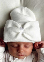 Baby's First Hat - Warm White Bow