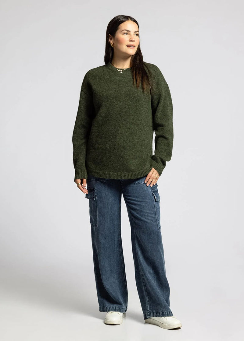 Flora Sweater - Heather Fern