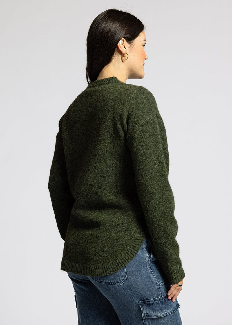 Flora Sweater - Heather Fern