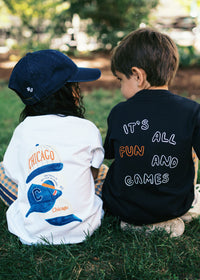 Chicago Hat Stack Toddler Tee - White