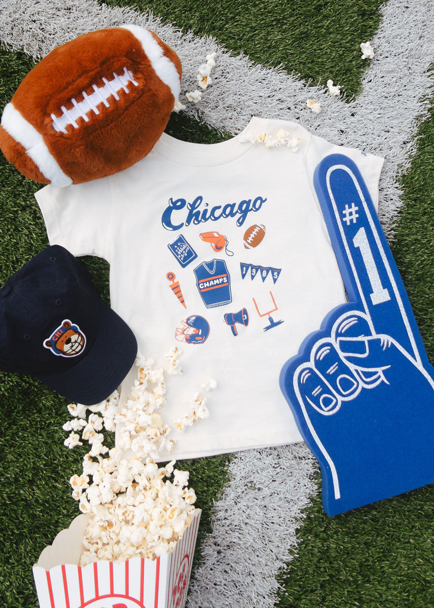 Chicago Football Icons Toddler Tee