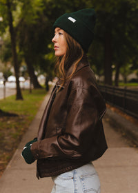 MAD HTR Heather Knit Beanie - Adult - Heather Green