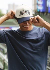 Chicago Cubs Forever Two-Tone Puff Hat - Navy