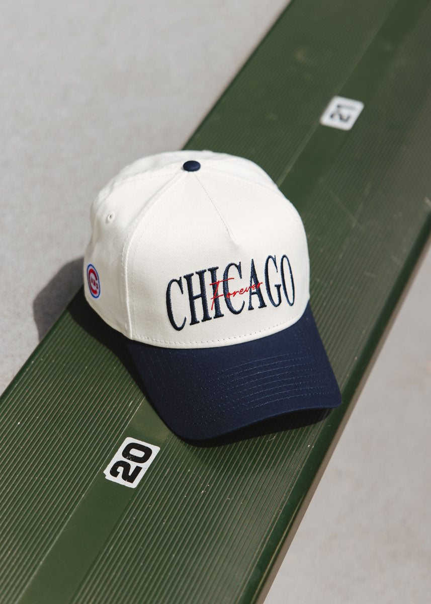 Chicago Cubs Forever Two-Tone Puff Hat - Navy