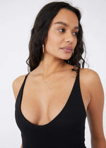 Seamless V-Neck Cami - Black