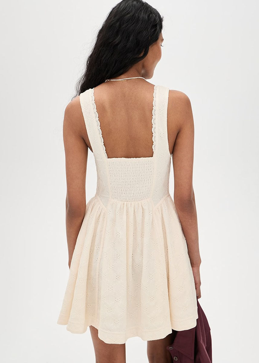 Can't Help It Mini Dress - Champagne Sugar Comb