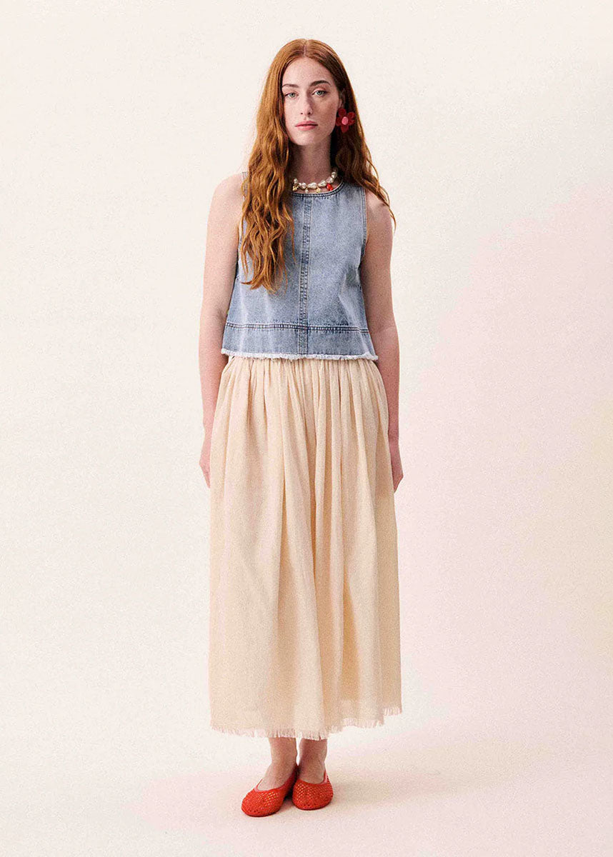 Aqualina Top - Bleu Jean