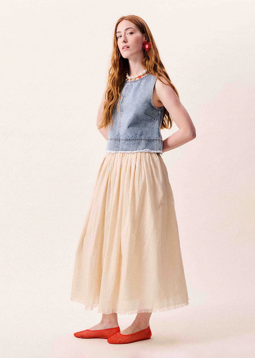 Aqualina Top - Bleu Jean