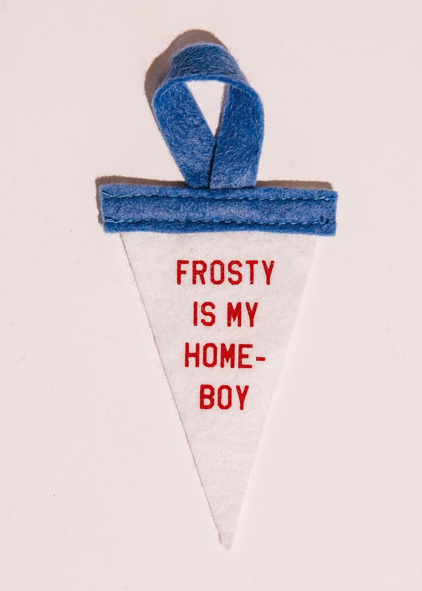 Mini Pennant Ornament - Frosty is My Homeboy