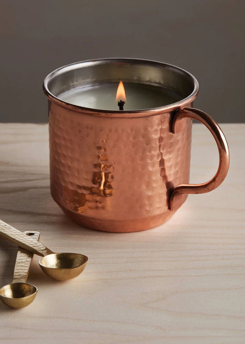 Simmered Cider Copper Mug Candle - 10oz.