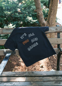 It's All Fun & Games Toddler Tee - Navy