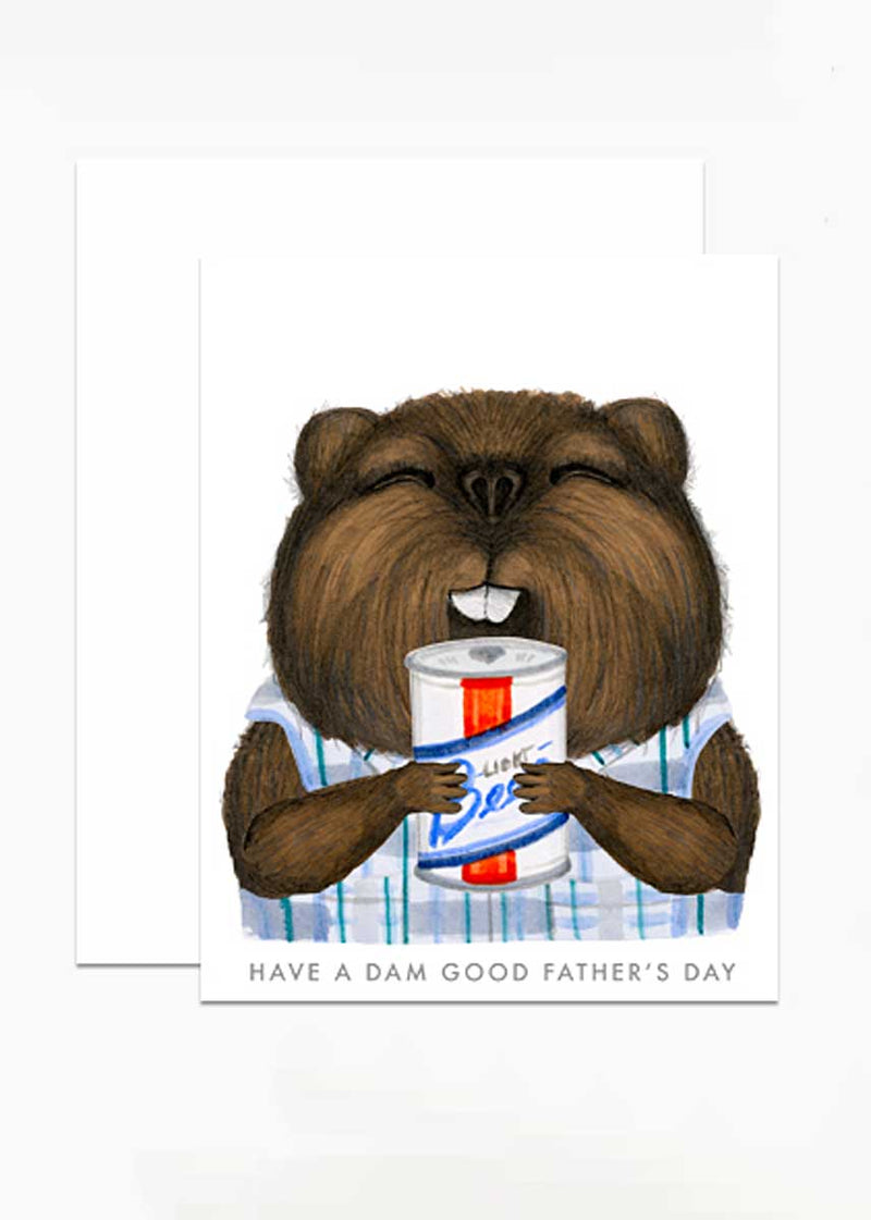 Dad Beaver Card