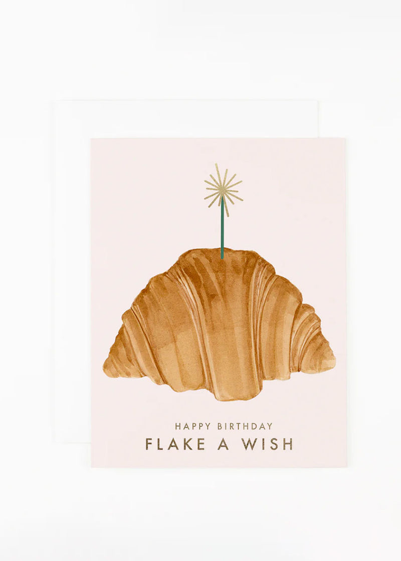 Flake A Wish Birthday Card