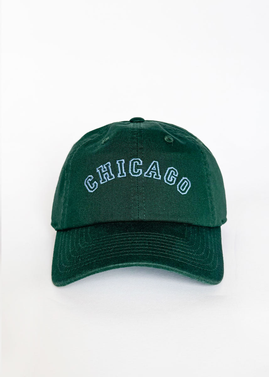 Chicago Arch Dad Hat - Green & Blue