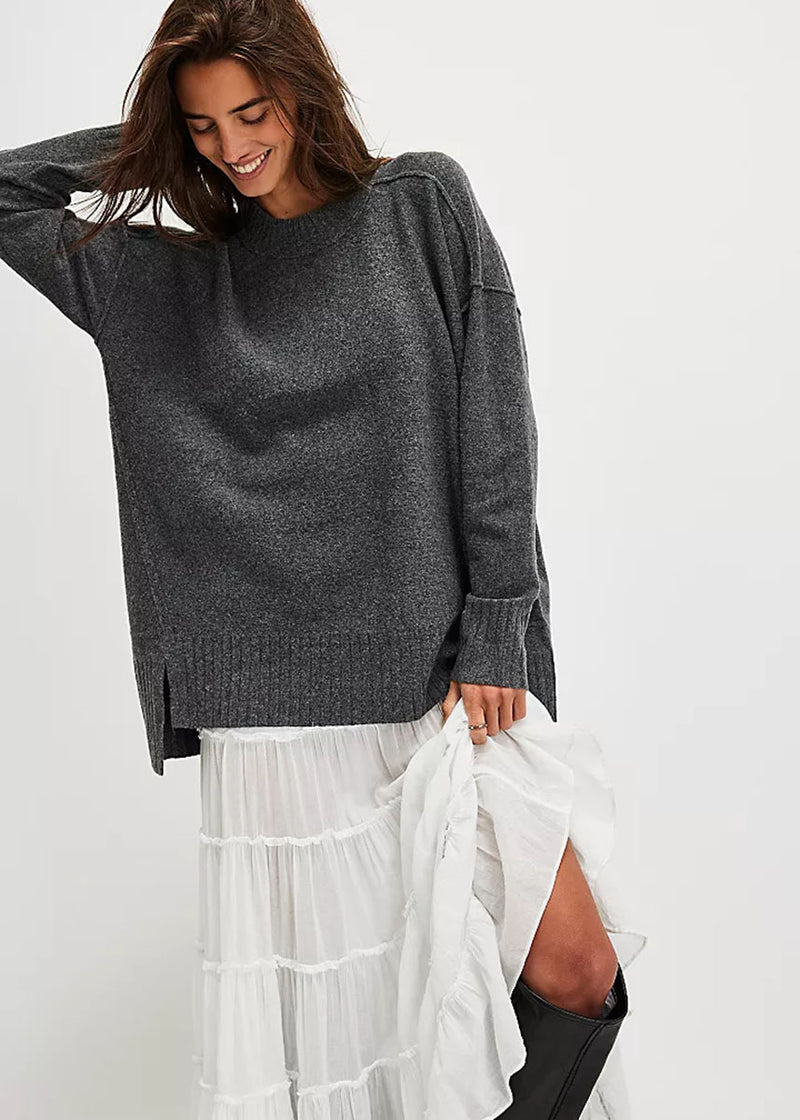 Phoebe Pullover - Dark Heather Grey