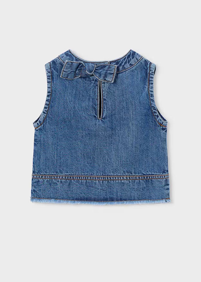 Ellie Denim Top - Dark