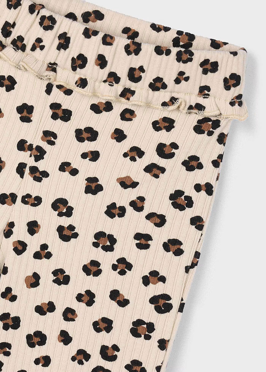 Ellison Rib Knit Flare Leggings - Sand