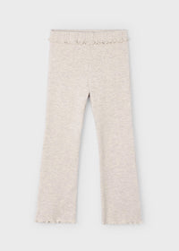 Ellison Rib Knit Flare Leggings - Heather Sand