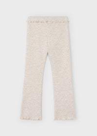 Ellison Rib Knit Flare Leggings - Heather Sand