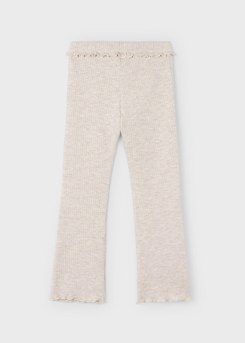 Ellison Rib Knit Flare Leggings - Heather Sand