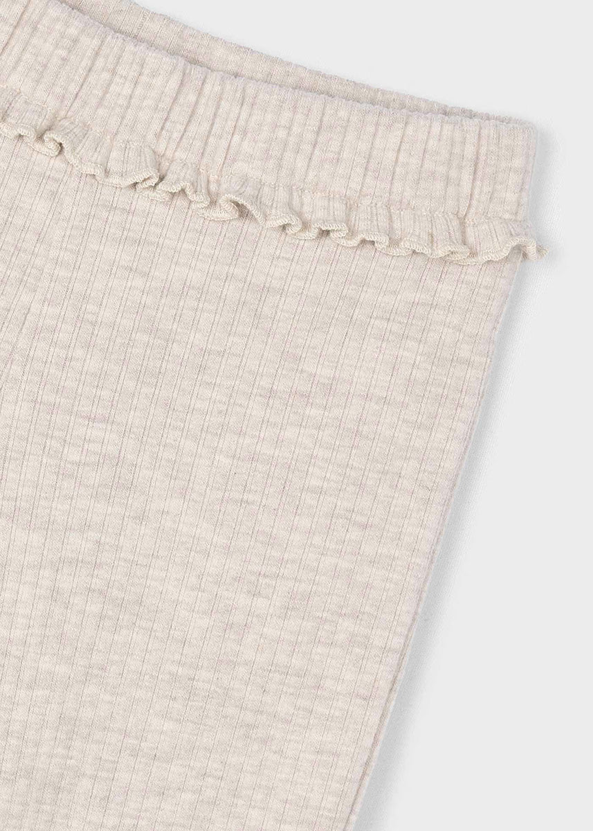 Ellison Rib Knit Flare Leggings - Heather Sand