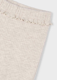 Ellison Rib Knit Flare Leggings - Heather Sand