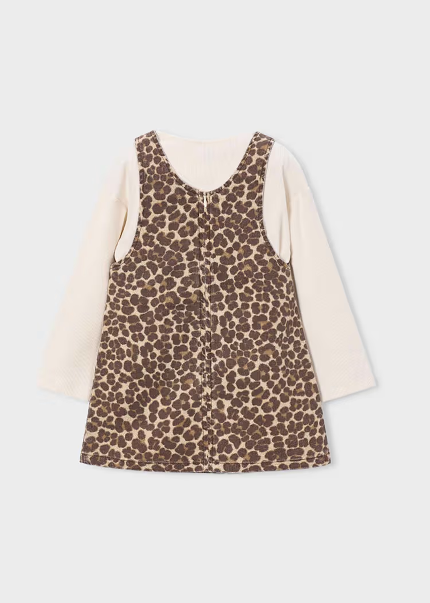 Paola Twill Dress - Leopard