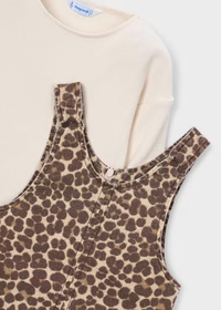 Paola Twill Dress - Leopard
