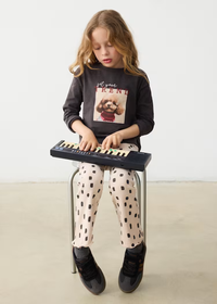 Emilia Ribbed Flare Leggings - Quinoa