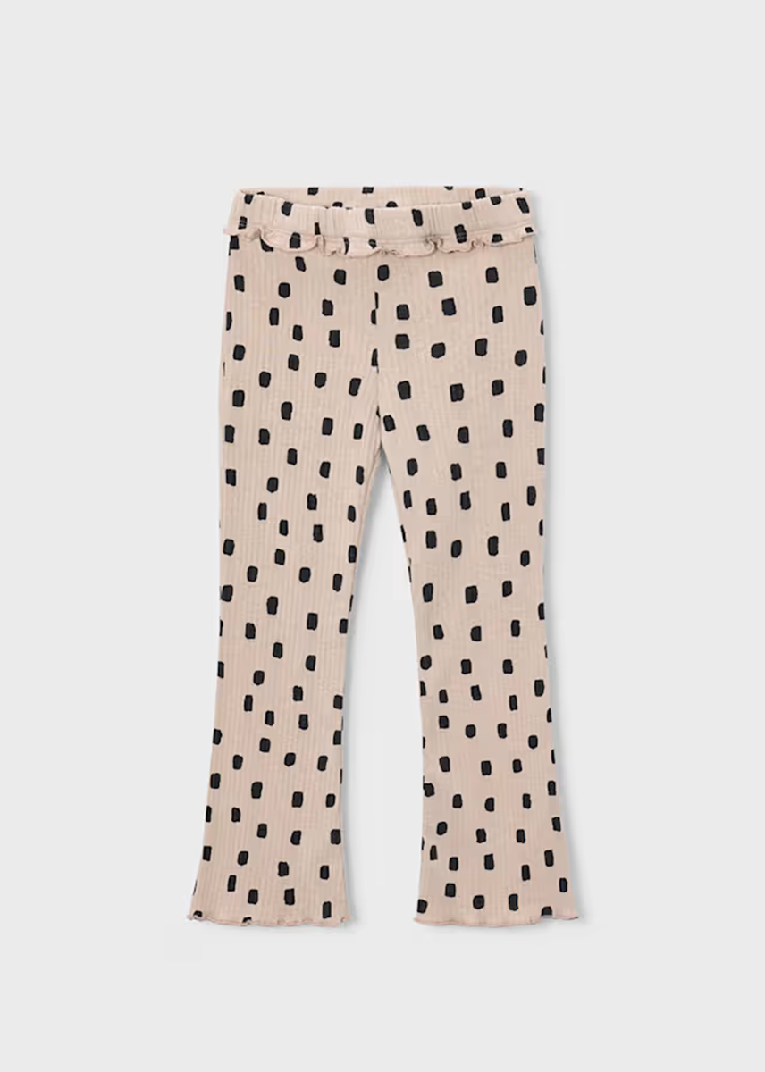 Emilia Ribbed Flare Leggings - Quinoa