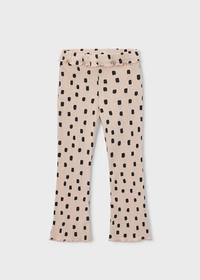 Emilia Ribbed Flare Leggings - Quinoa