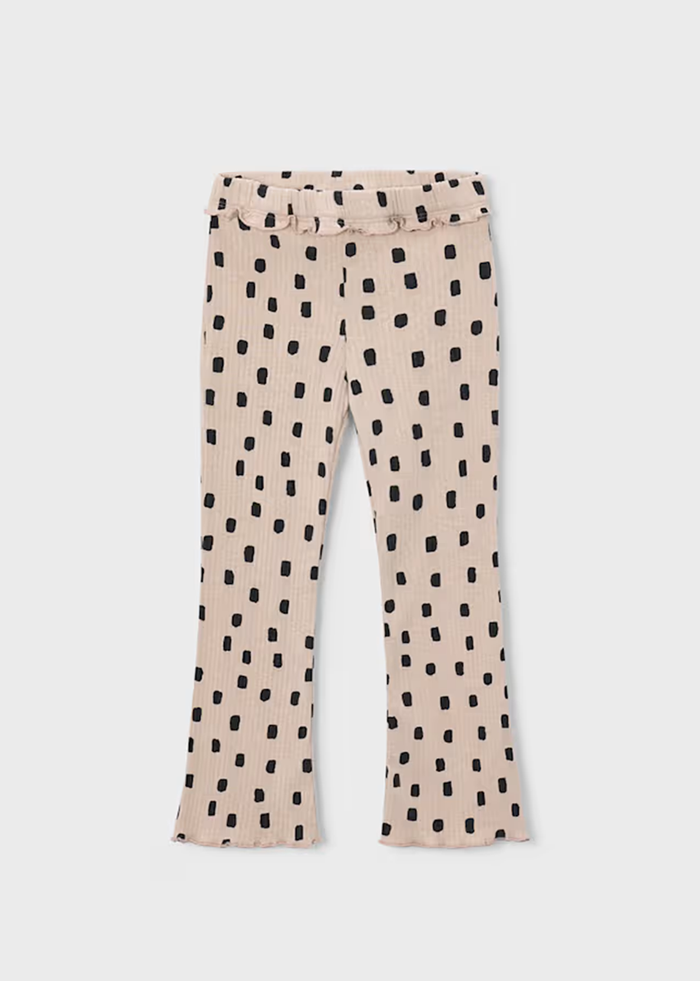 Emilia Ribbed Flare Leggings - Quinoa