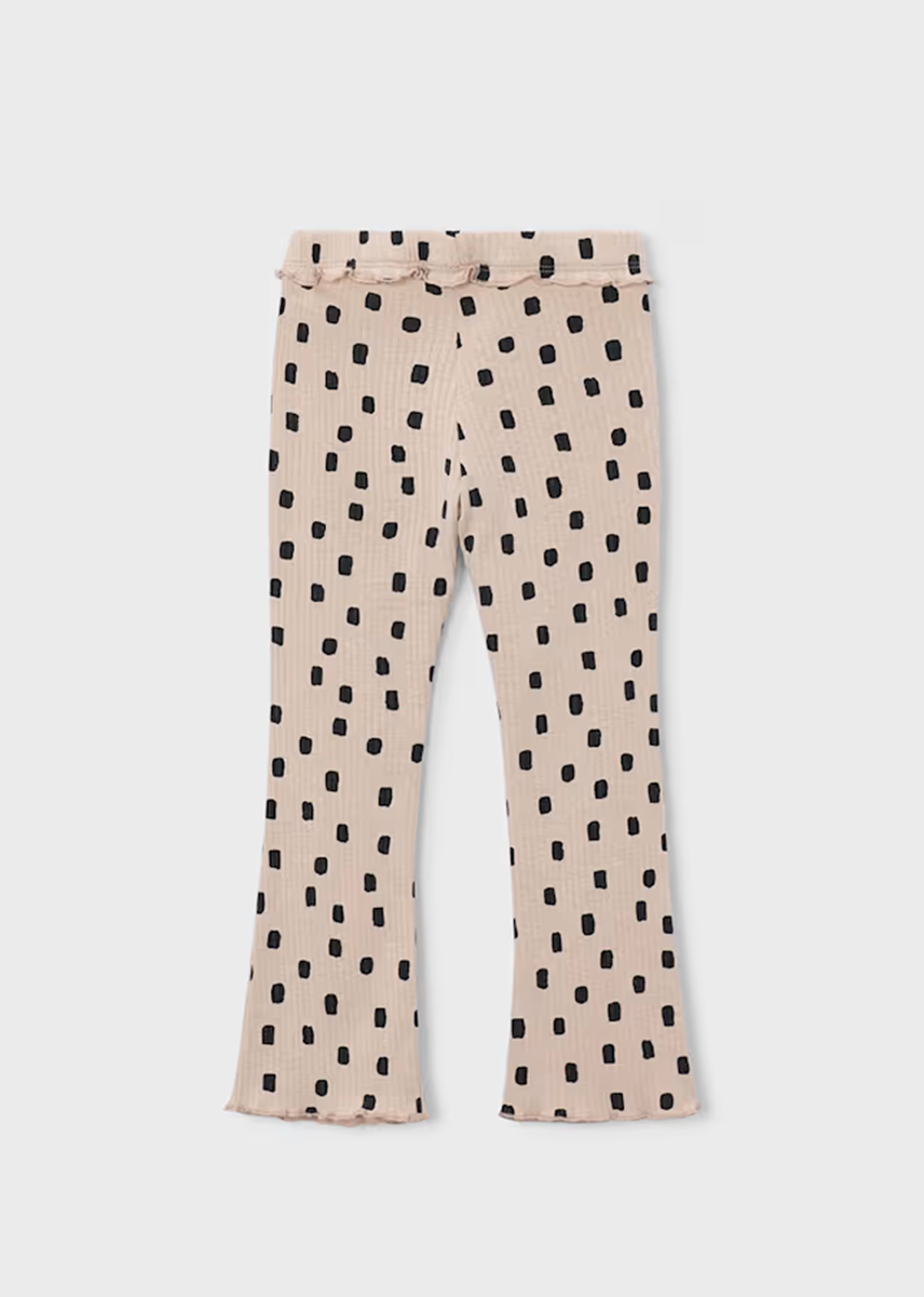 Emilia Ribbed Flare Leggings - Quinoa