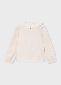 Joan Ruffled Neckline Top - Soy