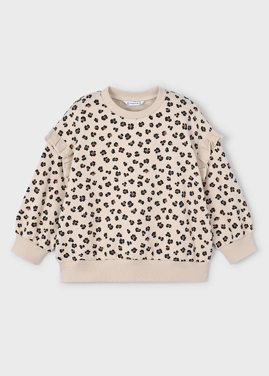 Lettie Ruffle Sleeve Pullover - Sand