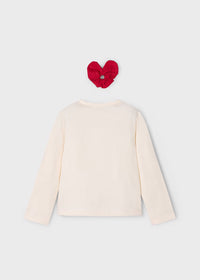 Rory Heart Long Sleeve Tee - Macchiato