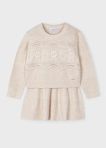 Harrison Tricot Skirt & Sweater Set - Heather Sand