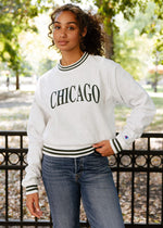 Chicago Champion Striped Rib Crewneck - Green