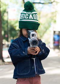 MAD HTR Chicago Pom Beanie - Toddler - Emerald