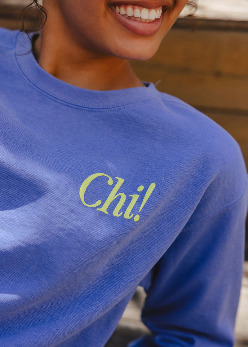 Chicago Forever! Garment-Dyed Sweatshirt - Flo Blue