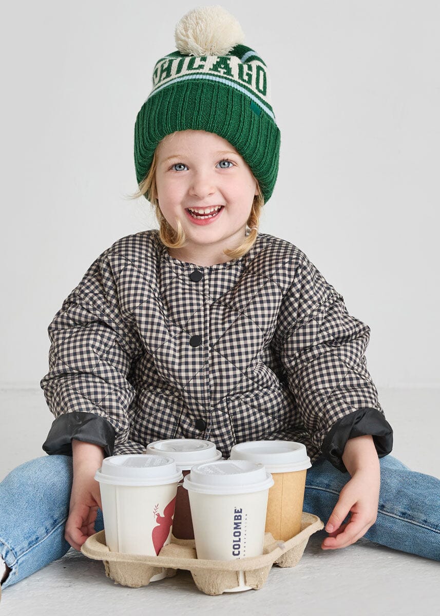 Toddler Mad Hatter Chicago Pom Beanie - Emerald
